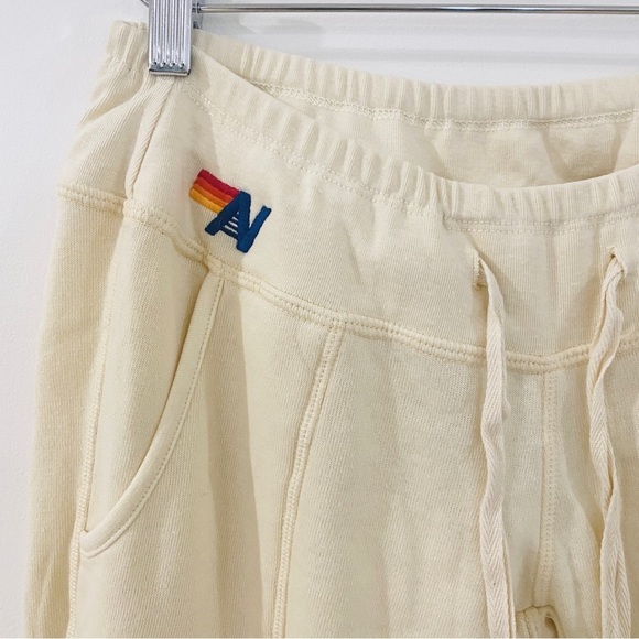 Aviator Nation sweatpants in cream - Picture 4 of 8